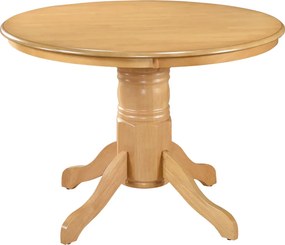 Masă de sufragerie, rotundă, stejar deschis, diametru 106 cm, TABLOS