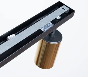 Spot Sollux SL.1383 WINX 2xGU10/10W/230V negru/auriu