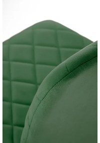 Scaun de dining ORIS, 1 buc., verde închis