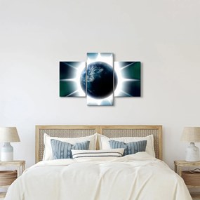 Tablou cu planeta iluminată (90x60 cm)