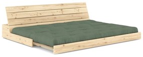 Canapea verde extensibilă 196 cm Base – Karup Design