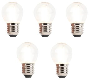 Set de 5 becuri LED cu filament cu dimmer E27 3W 250lm 2700K