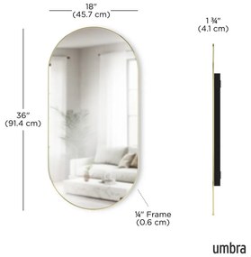 Oglindă de perete 46x91 cm Hubba – Umbra