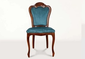 Scaun lemn masiv clasic Grace Tapițat, 48 × 59 × 108 cm
