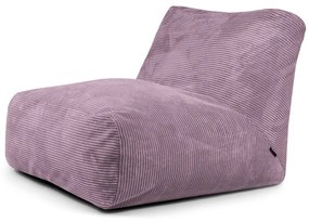 Fotoliu bean bag mov cu tapițerie din catifea reiată Tube 100 – SLOWDOWN