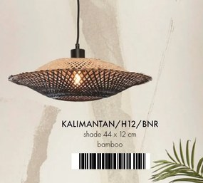 Lustra/Pendul eco din bambus Kalimantan 44cm nat/bl