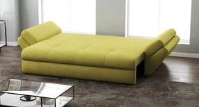 Canapea extensibilă dumonde cu ladă de depozitare si sezut confortabil din spuma high-density, Loana Enjoy Green 250x100 cm