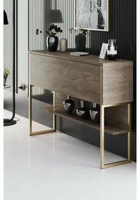 Comodă Luxe Walnut and Gold