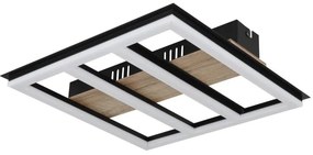 Plafoniera LED design industrial Froomy negru, maro