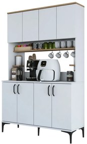 Dulap Jevy Walnut și Alb