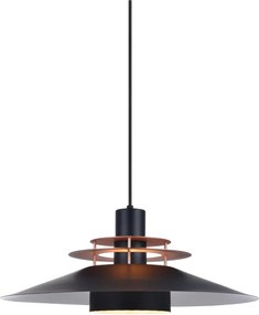 Halo Design 744503 - Pendul pe cablu RIVOLI 1xE27/40W/230V Ø 50 cm, negru/cupru