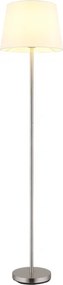 Globo 40100101 - Lampă de podea JORIS 1xE27/40W/230V alb/crom mat