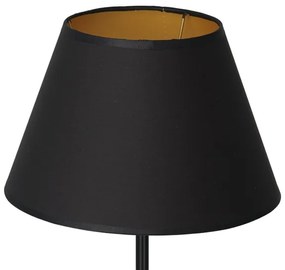 Lampă de masă ARDEN 1xE27/60W/230V d. 30 cm neagră/aurie