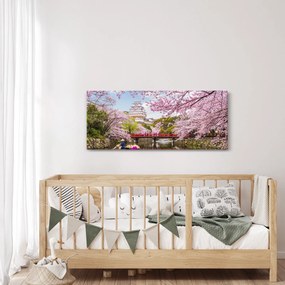Tablou cu cireș japonez (120x50 cm)