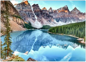 Tablou - Lacul Moraine (70x50 cm)