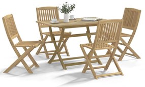 vidaXL Set mobilier de grădină, 5 piese, lemn masiv de acacia