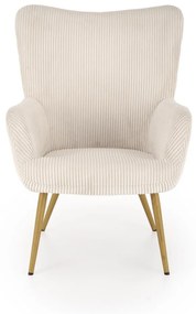 Fotoliu Amaro velvet crem H97 cm
