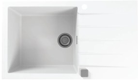 Chiuvetă de bucătărie ALVEUS 1132027 CADIT 86x50 cm alb