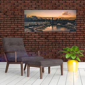 Tablou - orașul port (120x50 cm)
