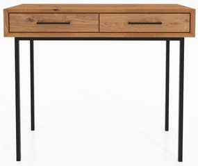 Masă de toaletă din lemn de stejar 97x45 cm Abies – The Beds