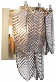 Aplica de perete eleganta design LUX Verbier, sticla fumurie 114424 HZ
