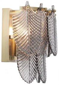 Aplica de perete eleganta design LUX Verbier, sticla fumurie 114424 HZ