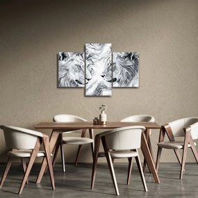 Tablou - Capete de lei desenate (90x60 cm)