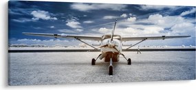 Tablou cu aeroplan cu motor (120x50 cm)