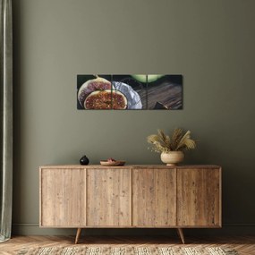 Tablou cu fistic și avocado (cu ceas) (90x30 cm)