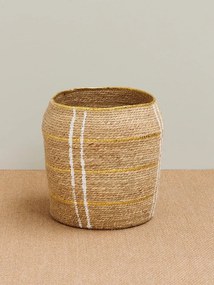 Set 2 cosuri de depozitare, din zambila de apa, Ghana