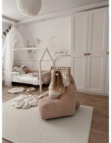 Fotoliu puf pentru copii roz deschis Funny Bunny – The Brooklyn Kids