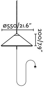 Lampa portabila iluminat exterior decorativ SAIGON cone R55 gri/alb
