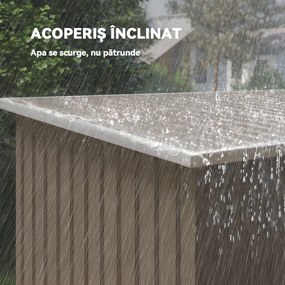 Outsunny Casuta pentru unelte de gradina, 277x130x173cm, verde | Aosom Romania