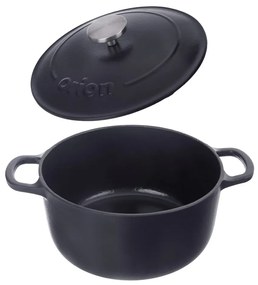 Oală cu capac din fontă 5,2 l adecvată pentru plita cu inducție LITINA SMALT – Orion