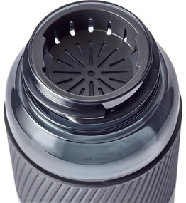 Sticla pentru apa Zwilling 1024176, 680 ml, Tritan, Rezistenta la impact si varsare, Filtru fructe, Fara BPA, Negru