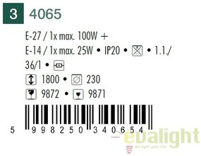 Lampadar, lampa de podea, Action 4065 RX