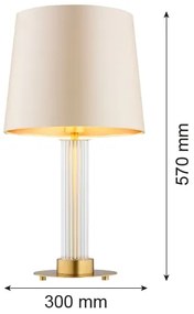 Lampă de masă Argon 8541 HAMILTON 1xE27/15W/230V bej