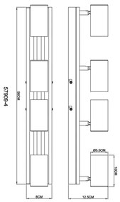 Spot Globo 57909-4 KAYDEN 4xGU10/25W/230V negru