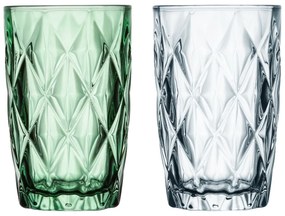 Pahar long drink 380ml, verde, Diamond