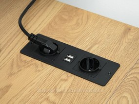 Masă PC Matts C (stejar + negru). 1109795