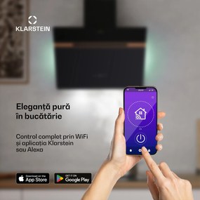 Klarstein Alina hotă de bucătărie | 60 cm | 679 m³/h | Silențioasă | EEK A++