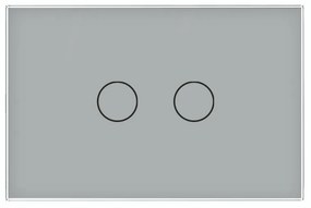Intrerupator Dublu Wi-Fi cu Touch LIVOLO din Sticla – Standard Italian