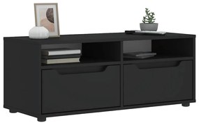vidaXL Dulap TV „VISNES” Negru 100x40x38 cm lemn prelucrat