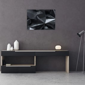 Tablou pe sticlă - Abstracție geometrică (70x50 cm)