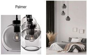 Lustra cu 3 pendule modern PALMER fumuriu