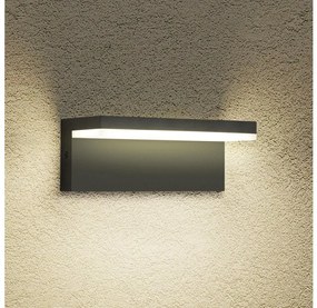 Brilagi - Aplică de perete LED pentru exterior TESSI LED/10W/230V neagră IP54