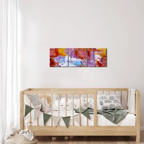 Tablou - Pictură în ulei (cu ceas) (90x30 cm)