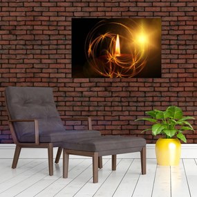 Tablou cu lumânare (90x60 cm)