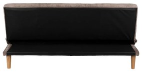 Canapea maro extensibilă cu tapițerie din chenille 178 cm – Ixia