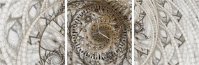 Tablou artei ornamentale (cu ceas) (90x30 cm)